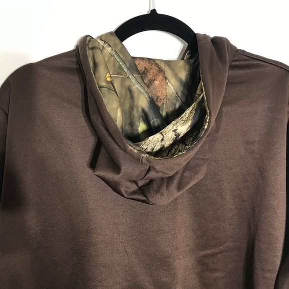 Mossy Oak Hoodie Sweater Size XL Brown Men’s Long Sleeve New Without Tags - Picture 4 of 8